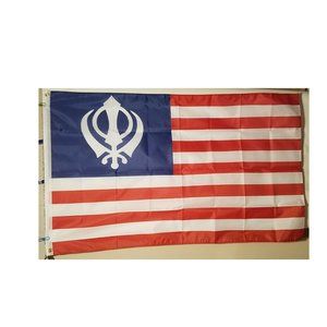 Sikh USA Stars & Stripes 3' x 5' Flag Banner Sikhism
